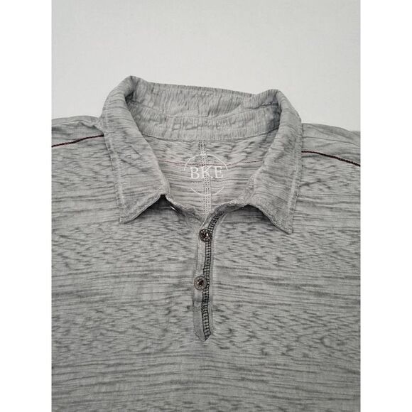 BKE Men Polo Shirt XL Gray Basic Short Sleeve Collared Casual - Picture 10 of 10